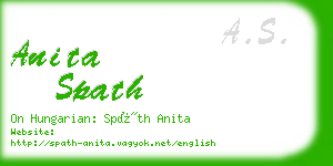 anita spath business card